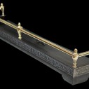 Victorian Cast Iron & Brass Rail Fender