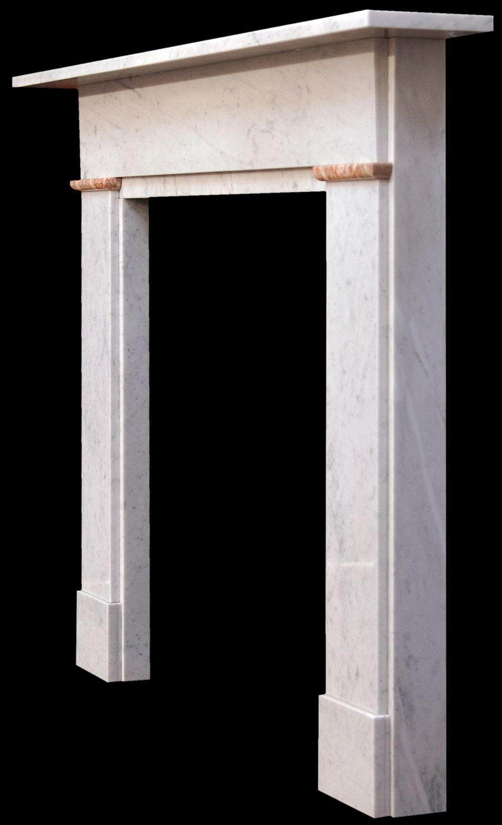 White marble chimney piece