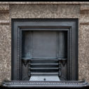 Antique Marble Fireplace With Cobbles